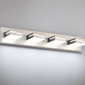 Modern LED vanity lights for bathroom, 4 lights, 25.5 inches